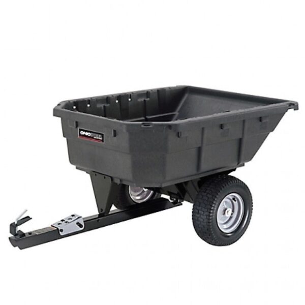 Ohio Steel Tow Behind 12.5 cu. ft. Poly Swivel Heavy-Duty Dump Cart, 1,000 lb. Capacity