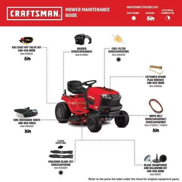 CRAFTSMAN T100 36-in 11.5-HP Riding Lawn Mower - Image 6