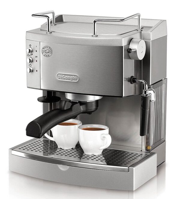 De’Longhi – Espresso Machine with 15 bars of pressure, Milk Frother and removable water tank – Stainless Steel - Image 6