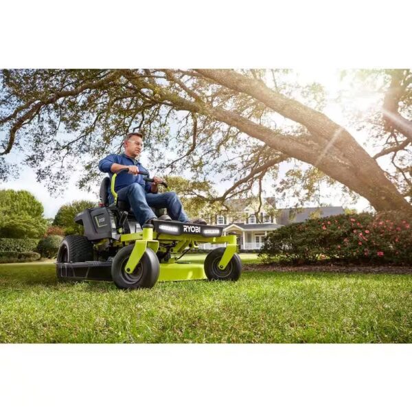 Ryobi 42 in. 100 Ah Battery Electric Riding Zero Turn Mower - Image 8