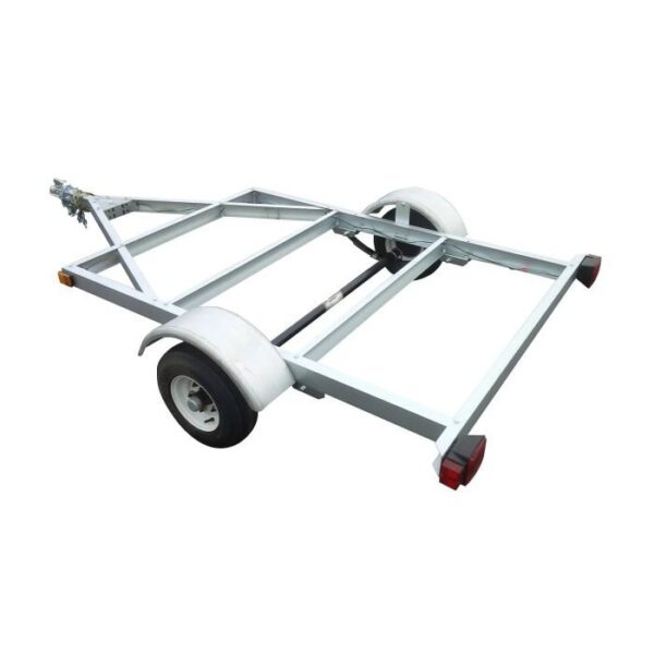 STIRLING, 4ft. x 6ft. Galvalume Kit Trailer w/8in. Wheels, Load Capacity 800 lb, Deck Length 6 ft, Deck Width 4 ft, Model# 48-072-KO8 - Image 4