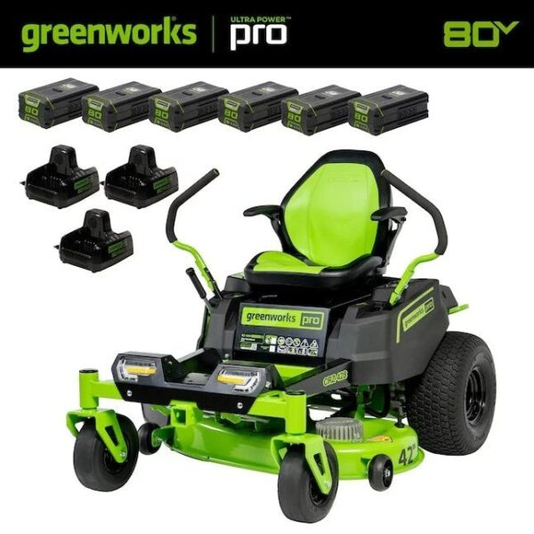 Greenworks Pro Crossover Zero Turn 42-in Lithium Ion Electric Riding Lawn Mower - Image 3