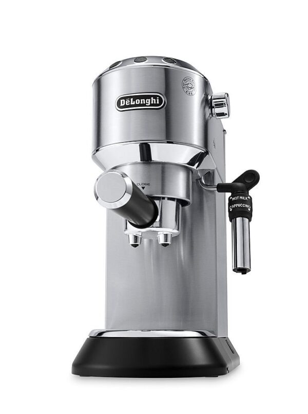 De’Longhi – DEDICA Espresso Machine with 15 bars of pressure and Milk Frother – Metal