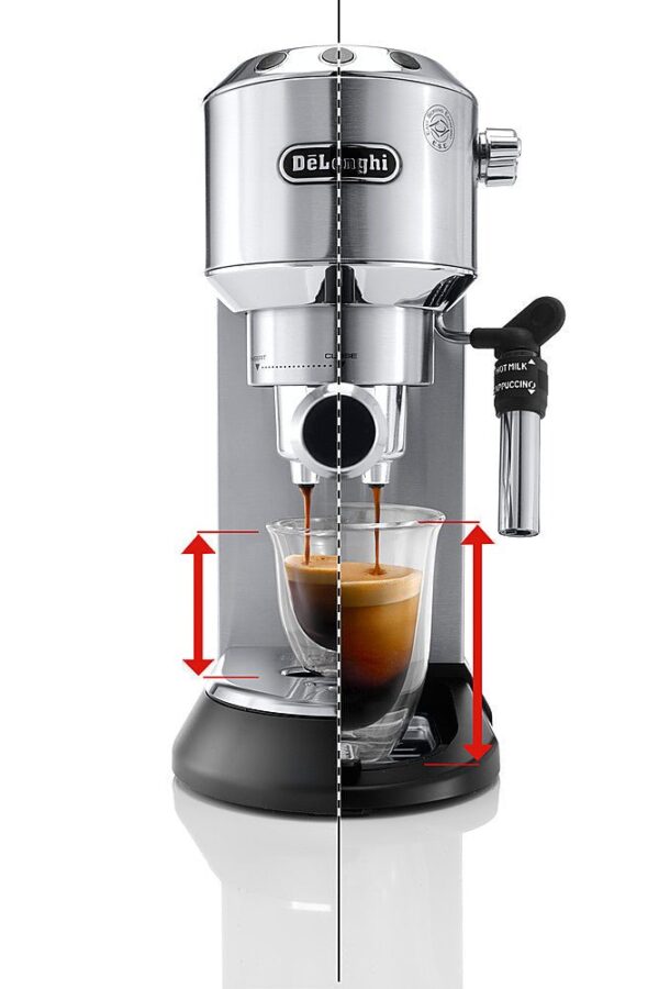 De’Longhi – DEDICA Espresso Machine with 15 bars of pressure and Milk Frother – Metal - Image 3