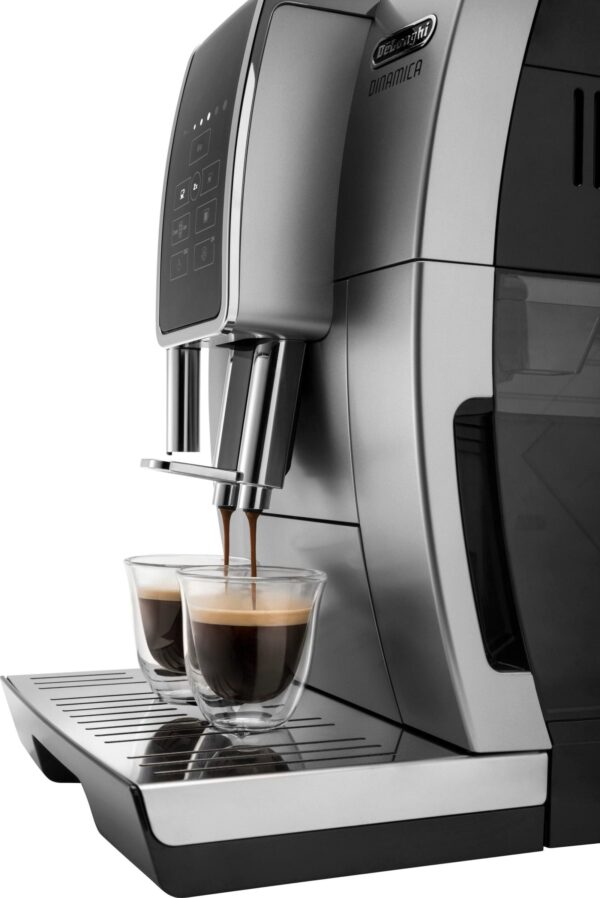 De’Longhi – Dinamica TrueBrew Over Ice Fully Automatic Coffee and Espresso Machine- Chrome and Black - Image 2