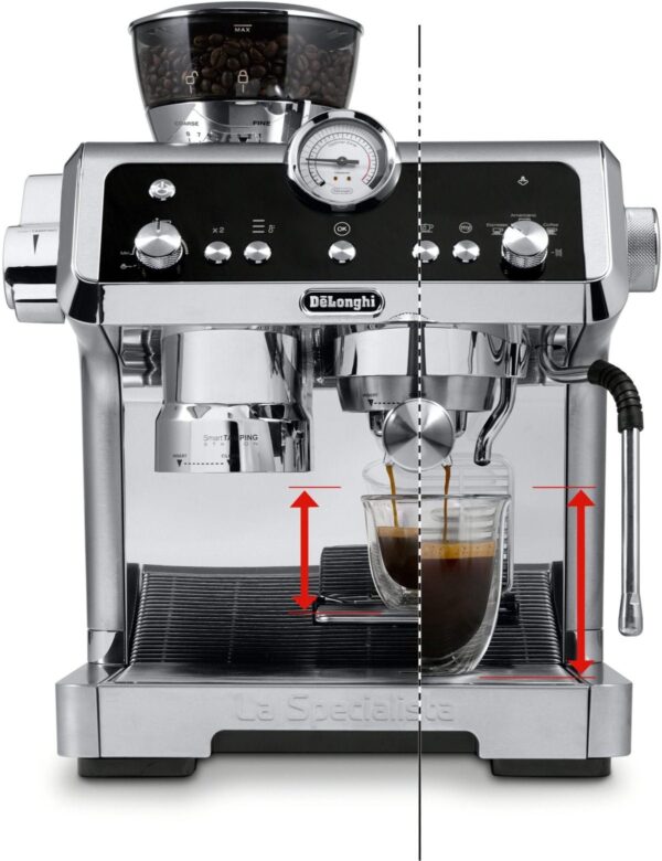 De’Longhi – La Specialista Prestigio Espresso Machine with Dual Heating System – Stainless Steel - Image 6