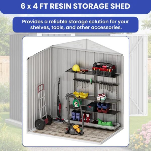 Galvanized Steel Vertical Storage Shed - Image 2