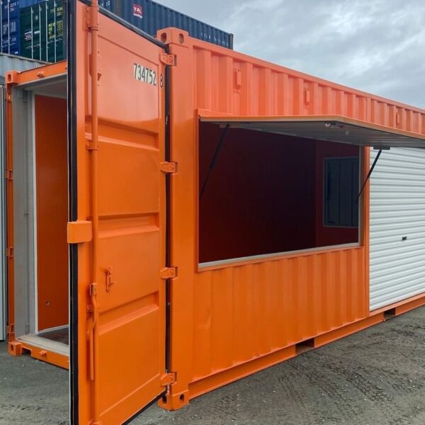 20FT Custom Orange Canteen Container - Image 2